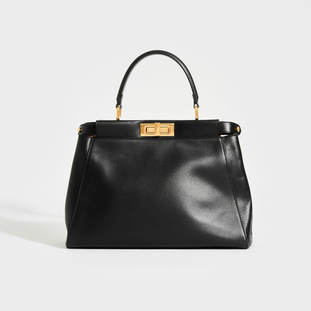 FENDI Peekaboo Handbag in Black COCOON