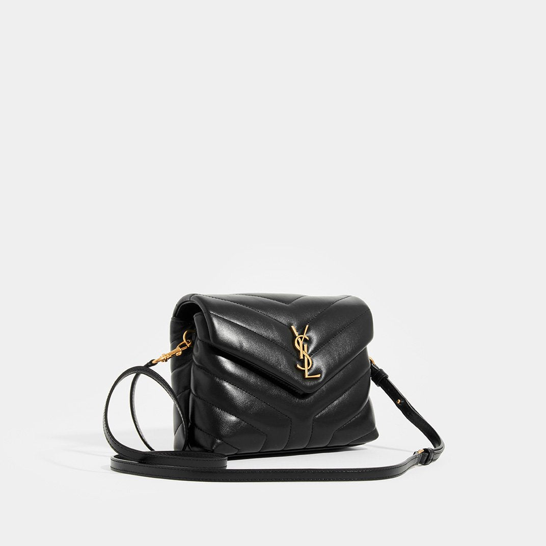 Toy Loulou Bag (Black Leather, Gold Hardware) – The Glam Zone PH