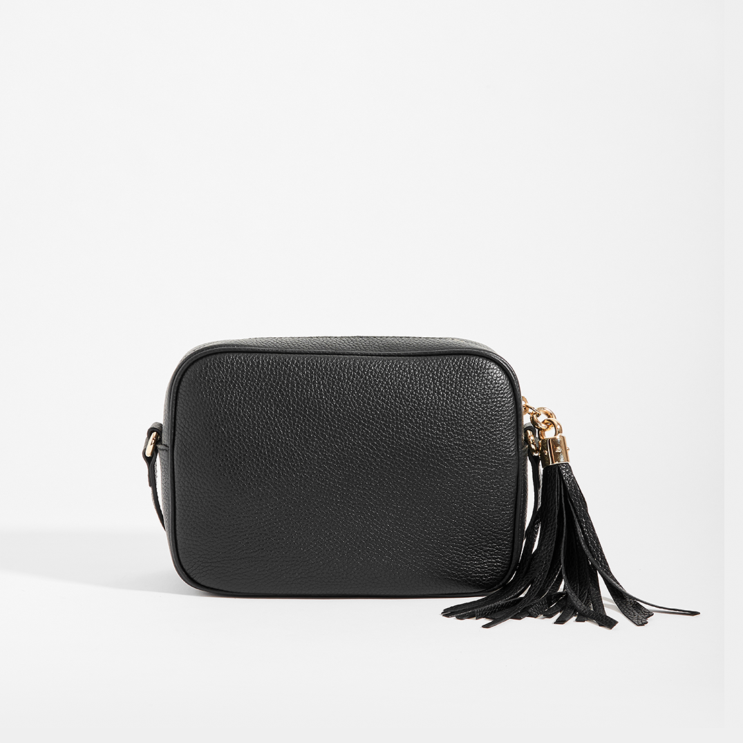 GUCCI Soho Small Leather Disco Bag in Black Leather COCOON