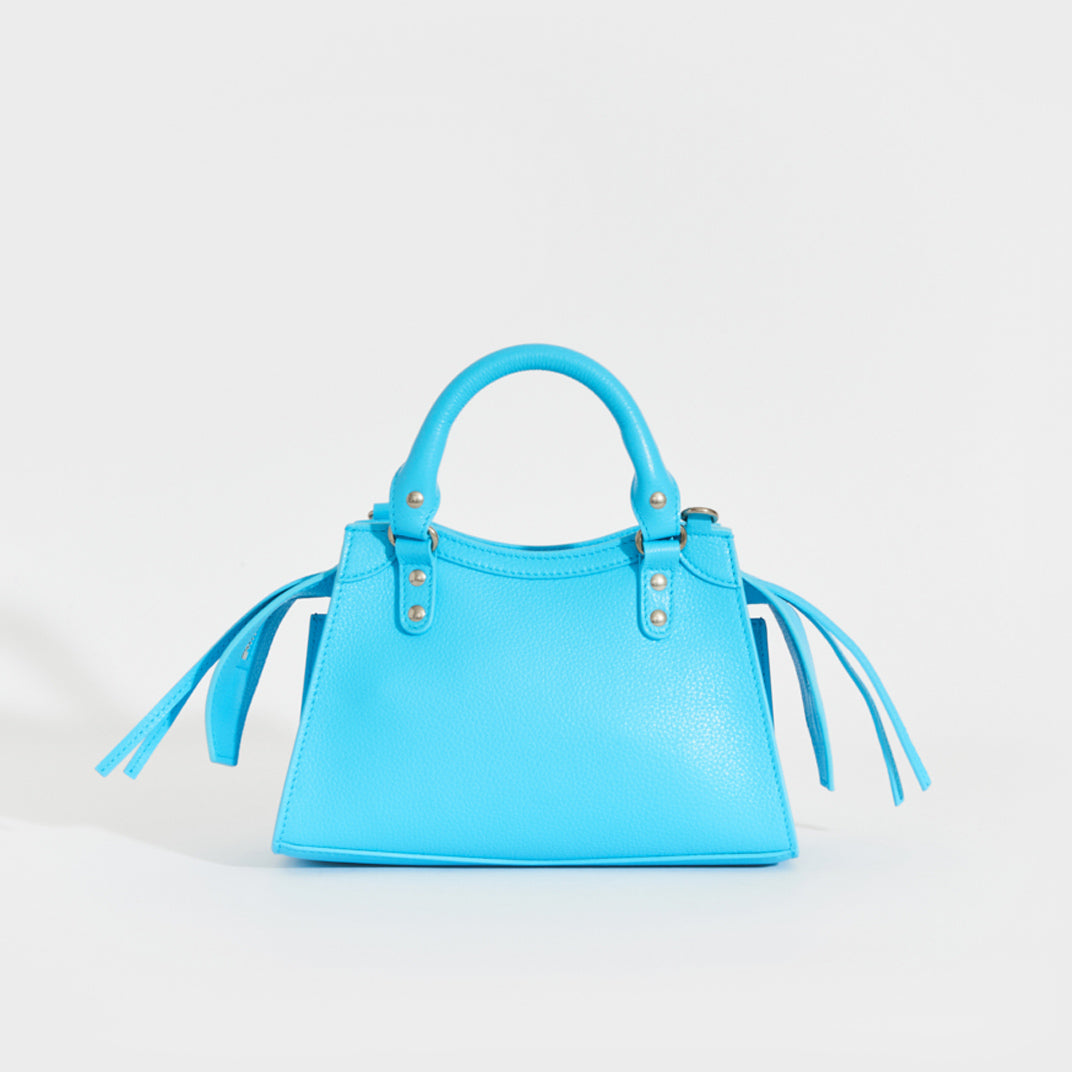 Balenciaga Mini Neo Classic Leather Crossbody Top Handle Bag in
