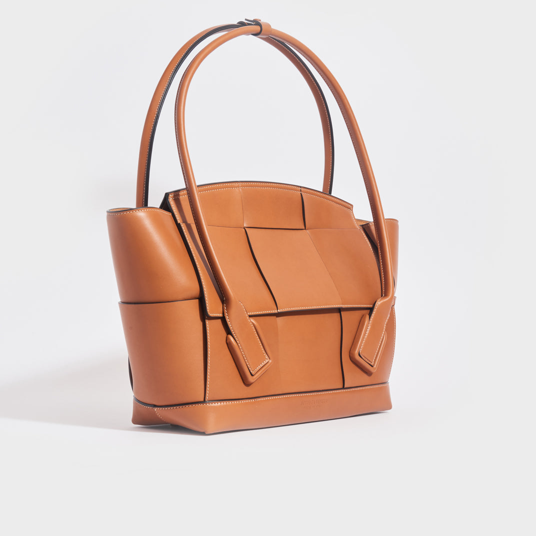 Authenticated used Bottegaveneta Bottega Veneta Handbag Intrecciato Tote Bag Brown Women's Leather, Adult Unisex, Size: (HxWxD): 25cm x 22cm x 21cm /