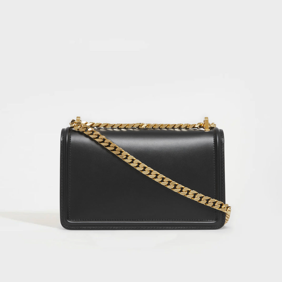 Burberry chain-detail Leather Wallet - Black