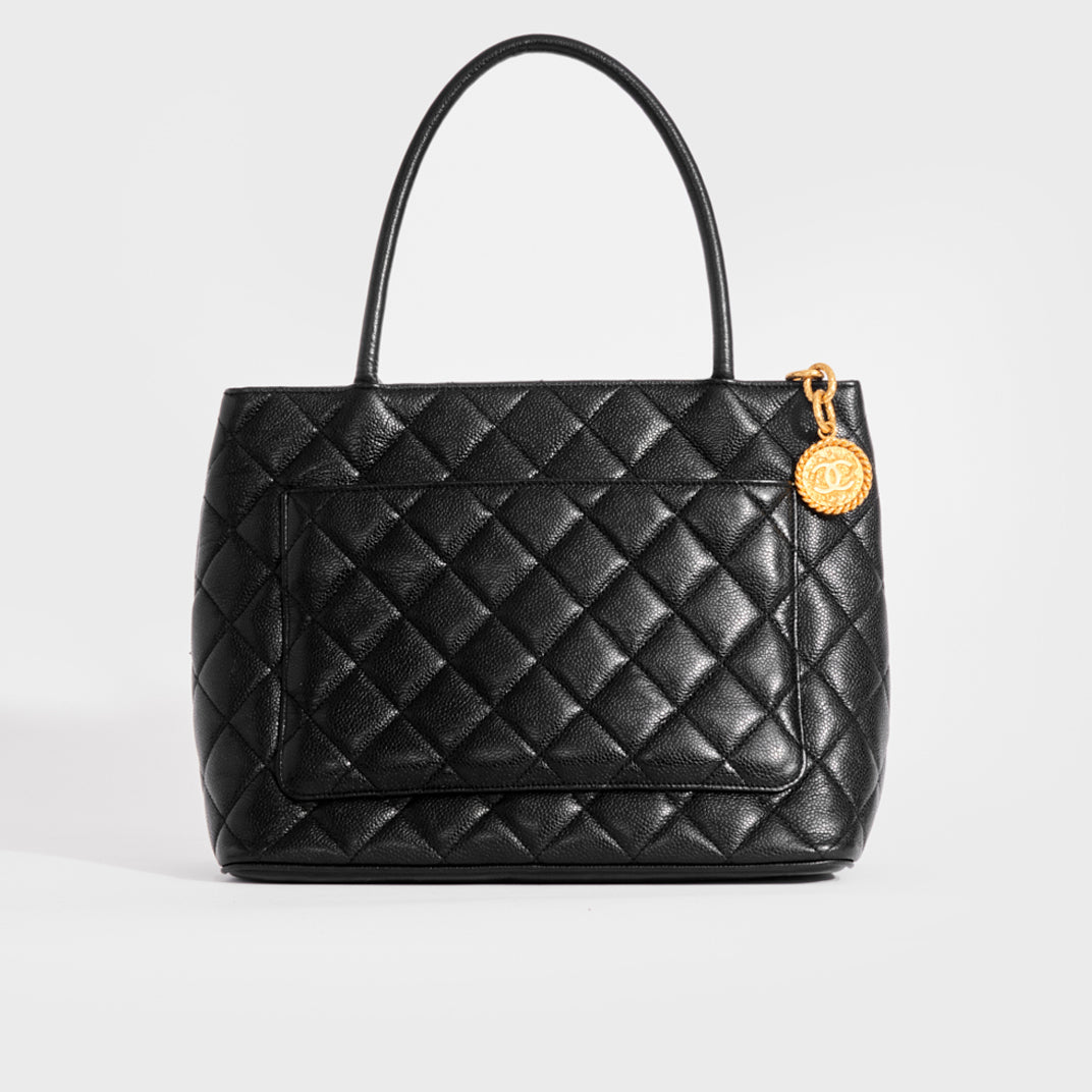 Chanel Medaillon Black Patent Leather Tote Bag (Pre-Owned) – Bluefly