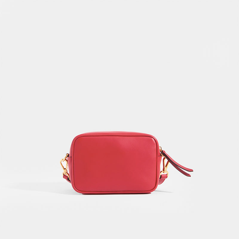 Red camera bag online purse