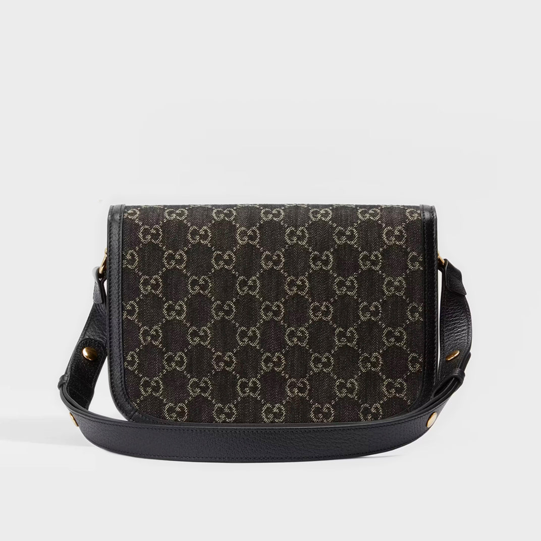 Gucci Monogram Patterned Pouch in Black for Men