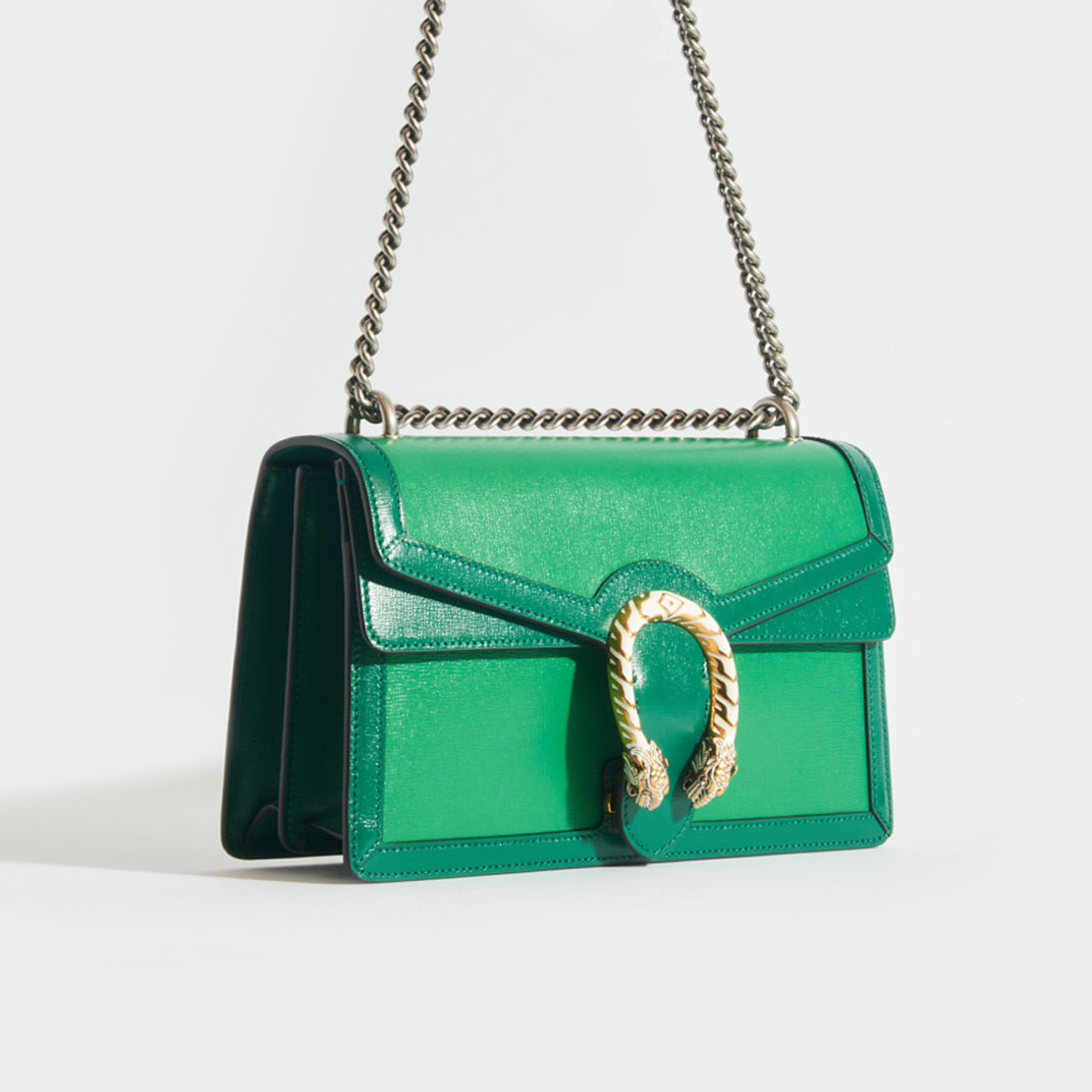 Gucci Green Leather Small Dionysus Shoulder Bag Gucci