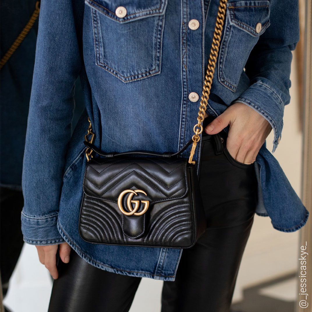 Gucci GG Marmont Top Handle Bag – QUEEN MAY
