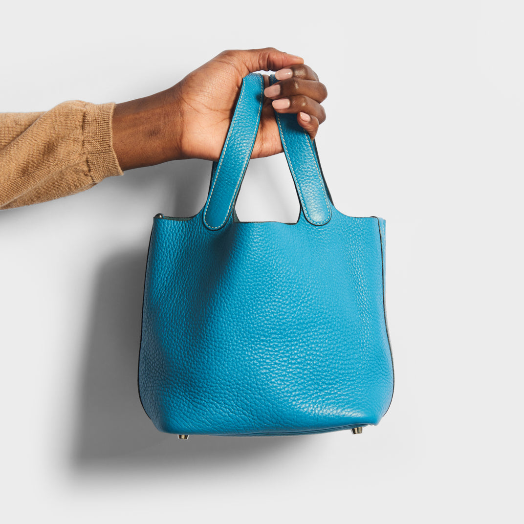 Hermès 2021 Maurice Picotin Lock 18 w/Tags - Blue Handle Bags, Handbags -  HER556846