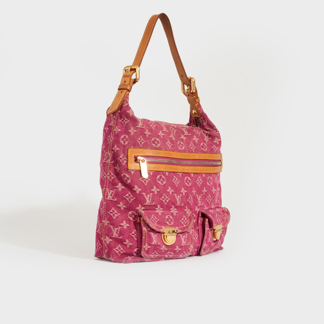 Louis Vuitton // Pink Denim Monogram Baggy Shoulder Bag – VSP Consignment