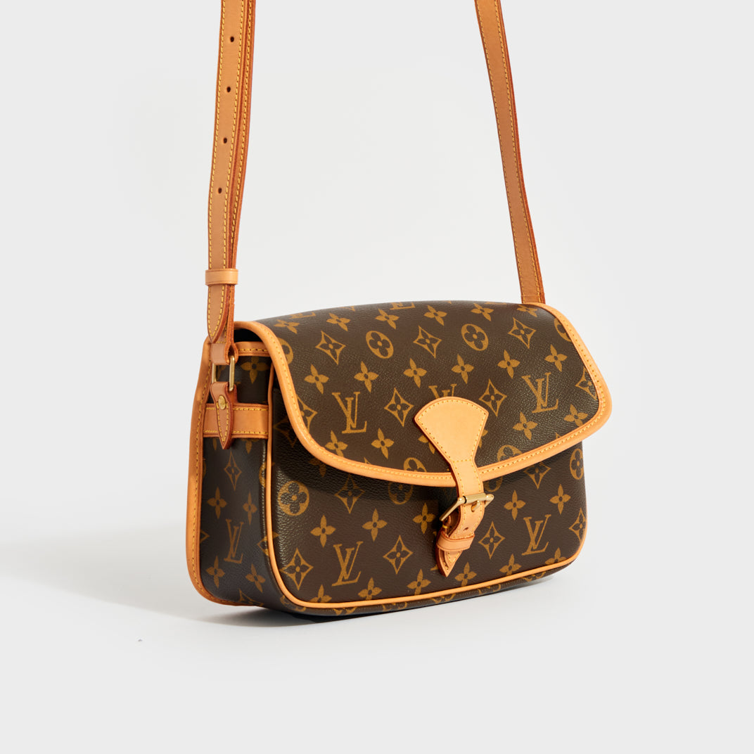 Louis+Vuitton+Sologne+Shoulder+Bag+Brown+Canvas+Monogram+Coated
