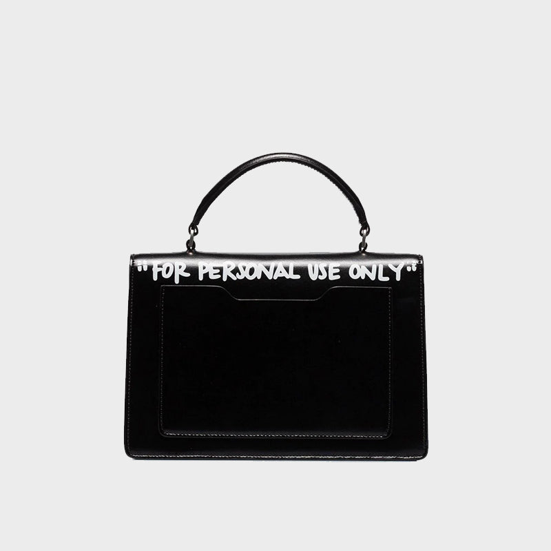 OFF-WHITE 1.4 Jitney Quote Bag "SALARY INSIDE" Violet