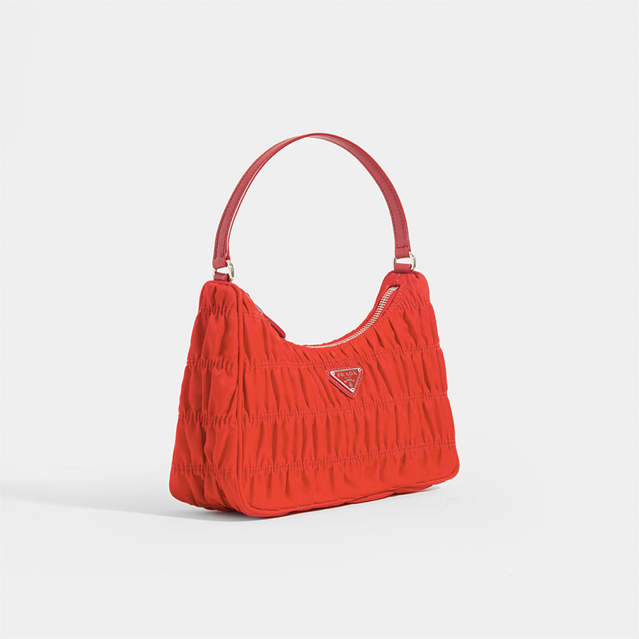 Ruched Prada Nylon Bags Are Back