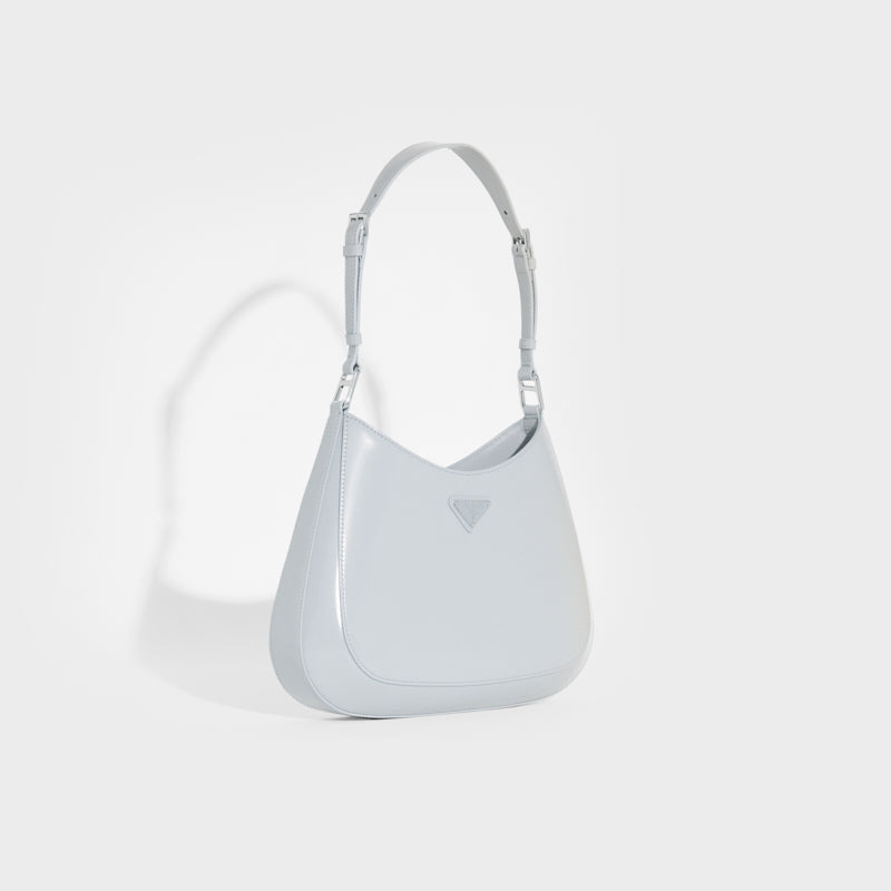 Prada Cleo Brushed Leather Mini Bag - Midnight Blue – Amuze