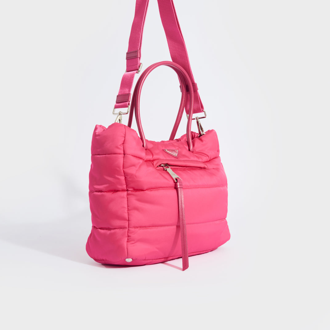 Prada Tessuto Handbag BN2106 Pink Cloth Nylon ref.981779 - Joli Closet