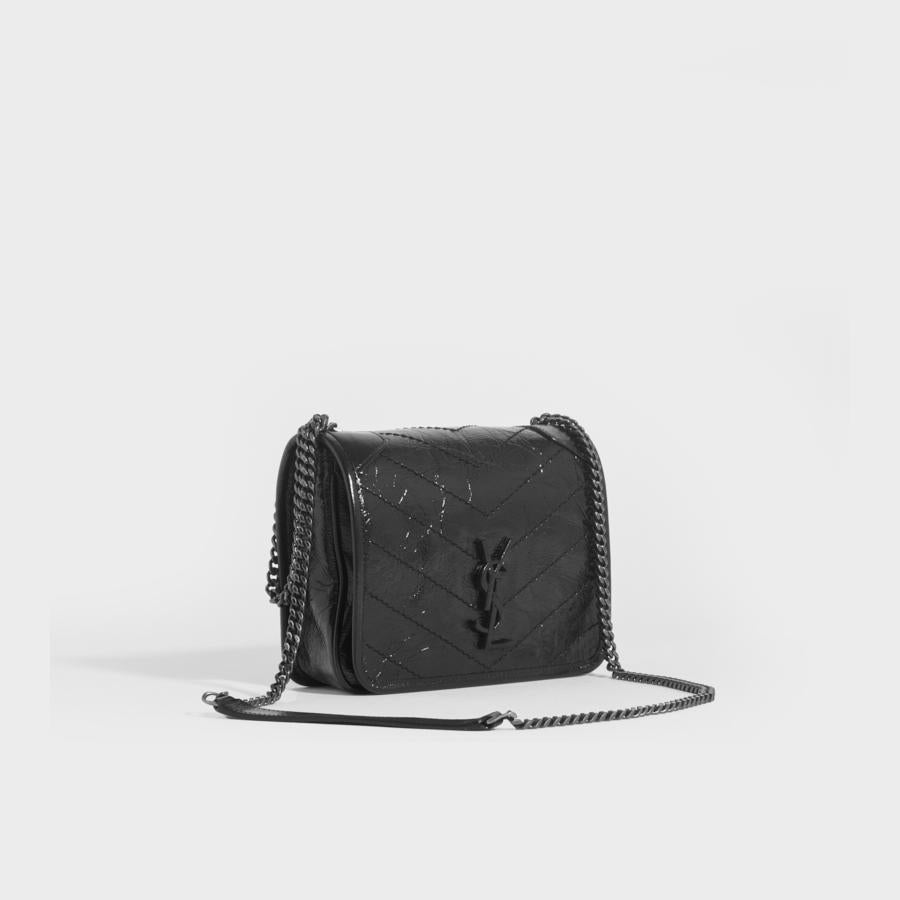 A Closer Look: Saint Laurent All Black Wallet On Chain Bag