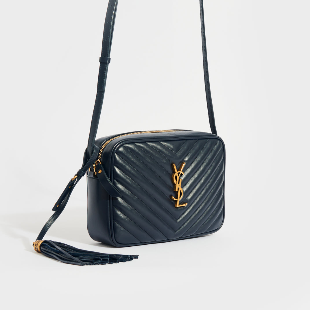 Yves Saint Laurent-Matelassé Monogram Lou Camera Bag
