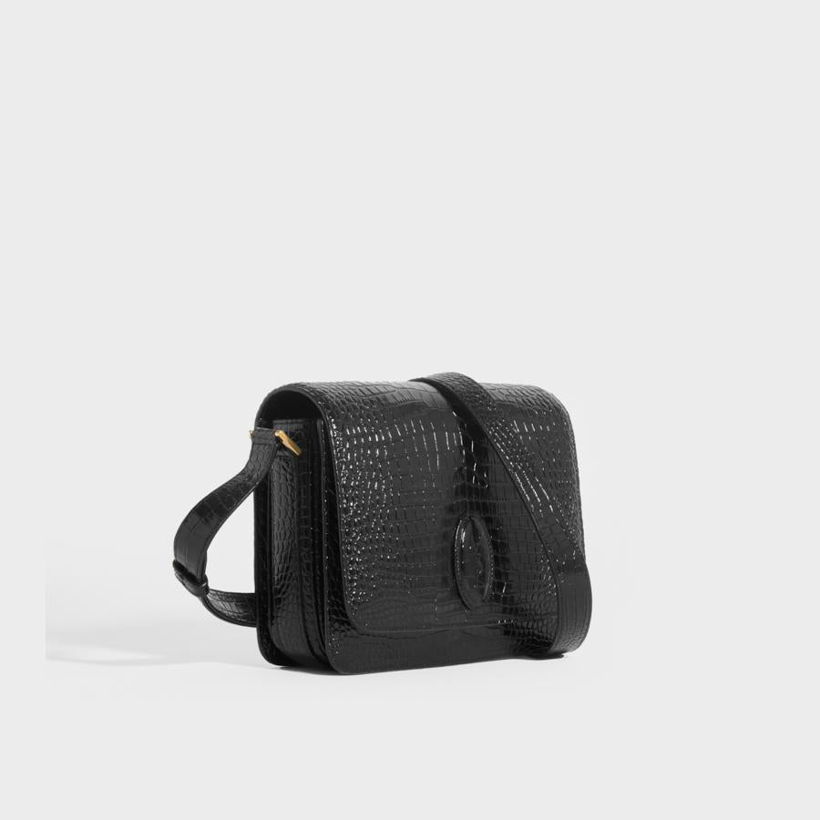 Saint Laurent - Besace Le 61 Black Leather Small Saddle Bag