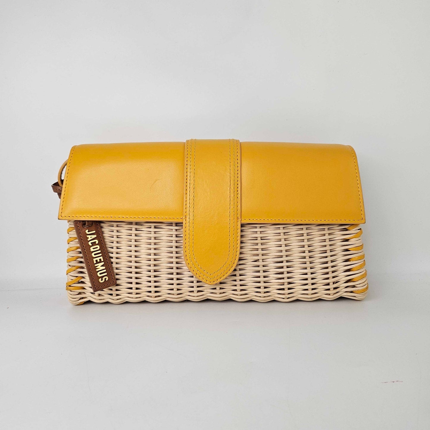 Le Bambino Long Osier Shoulder Bag in Yellow [ReSale]