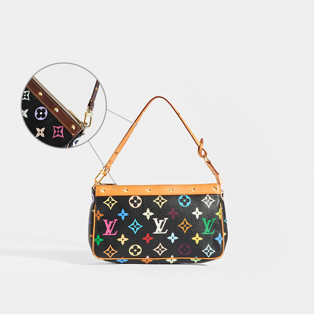 x Takashi Murakami Pochette Accessoires in Black Multicolour 2003