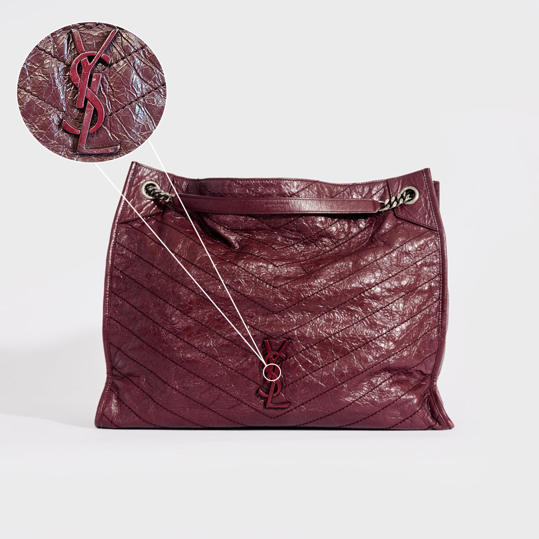 Niki Shopper Tote in Burgundy