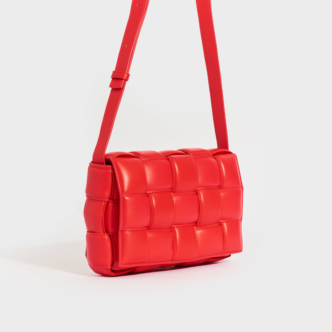 Padded Cassette Bag in Red