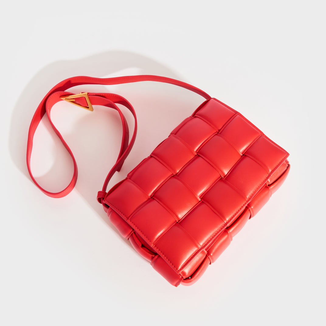 Padded Cassette Bag in Red