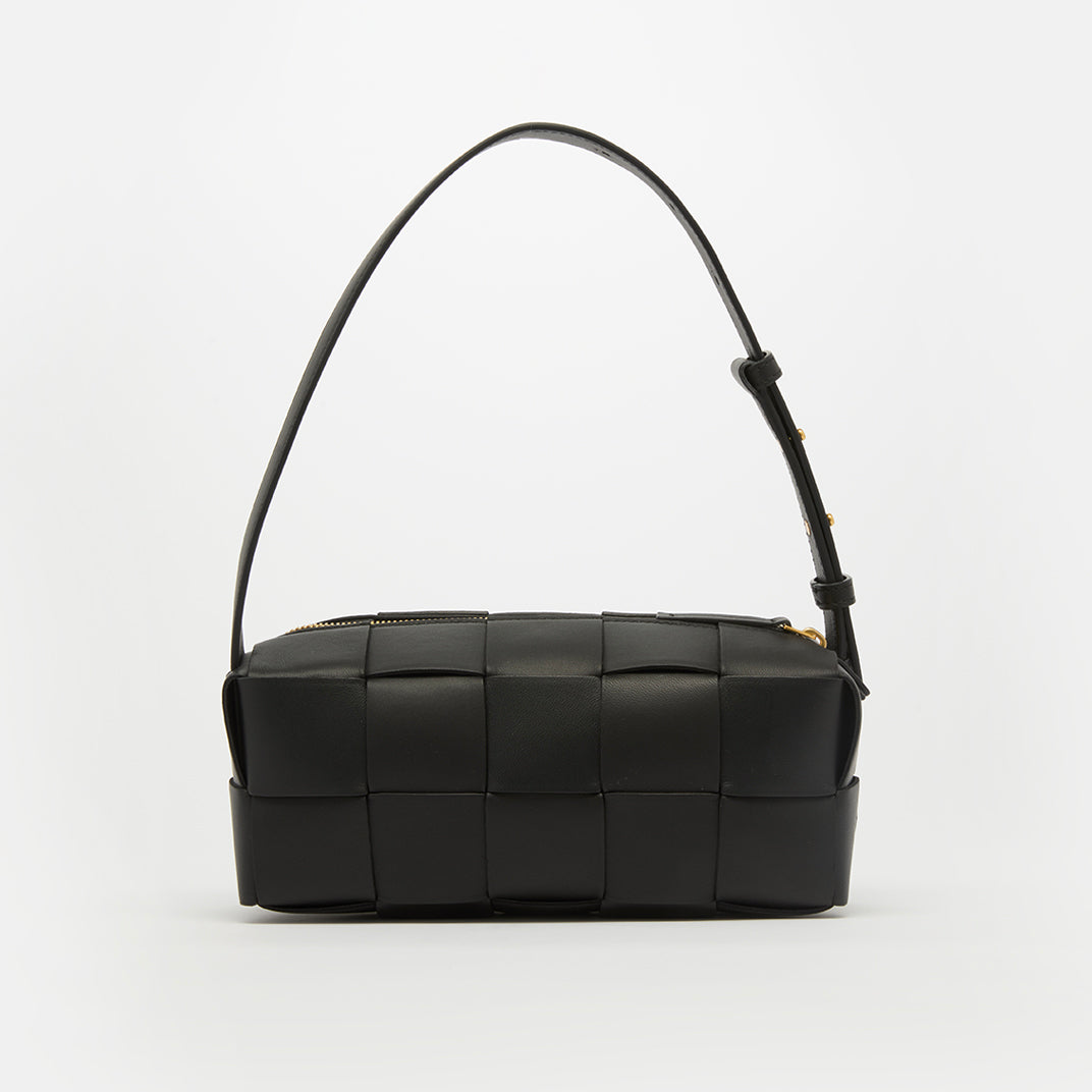 Small Brick Cassette Bag in Black