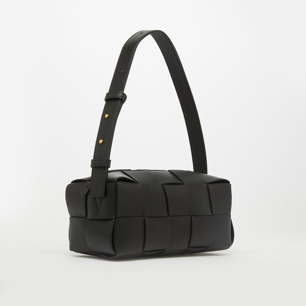 Small Brick Cassette Bag in Black