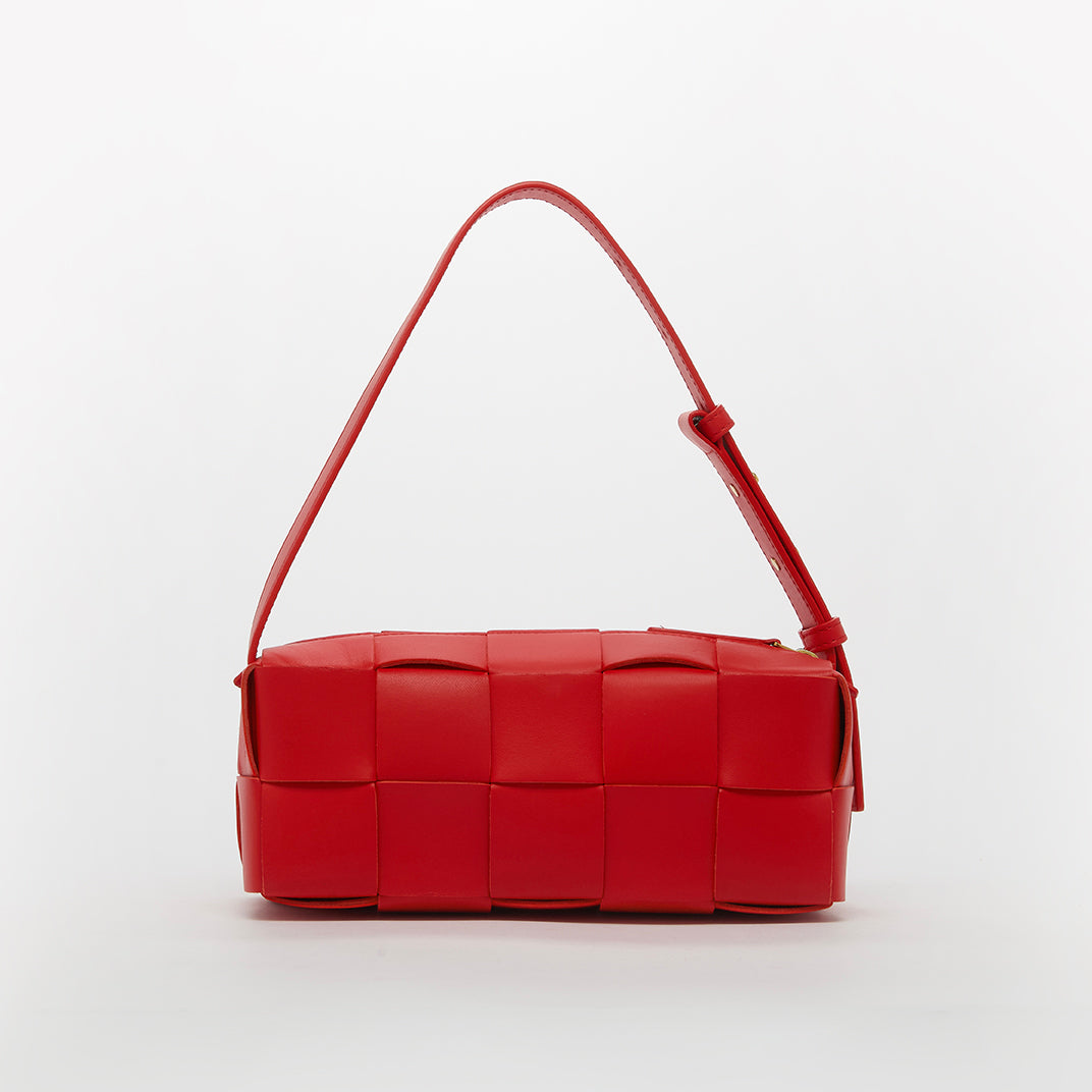 Small Brick Cassette Bag in Red