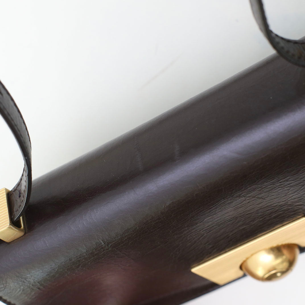 The Classic Mini Leather Shoulder Bag in Fondente [ReSale]