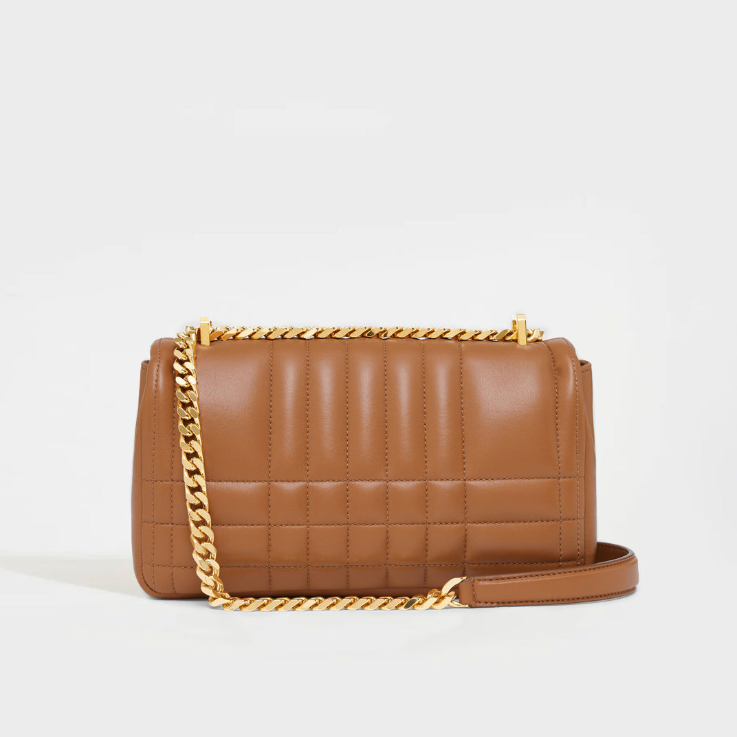 Small Quilted Lola Bag in Maple Brown [ReSale]