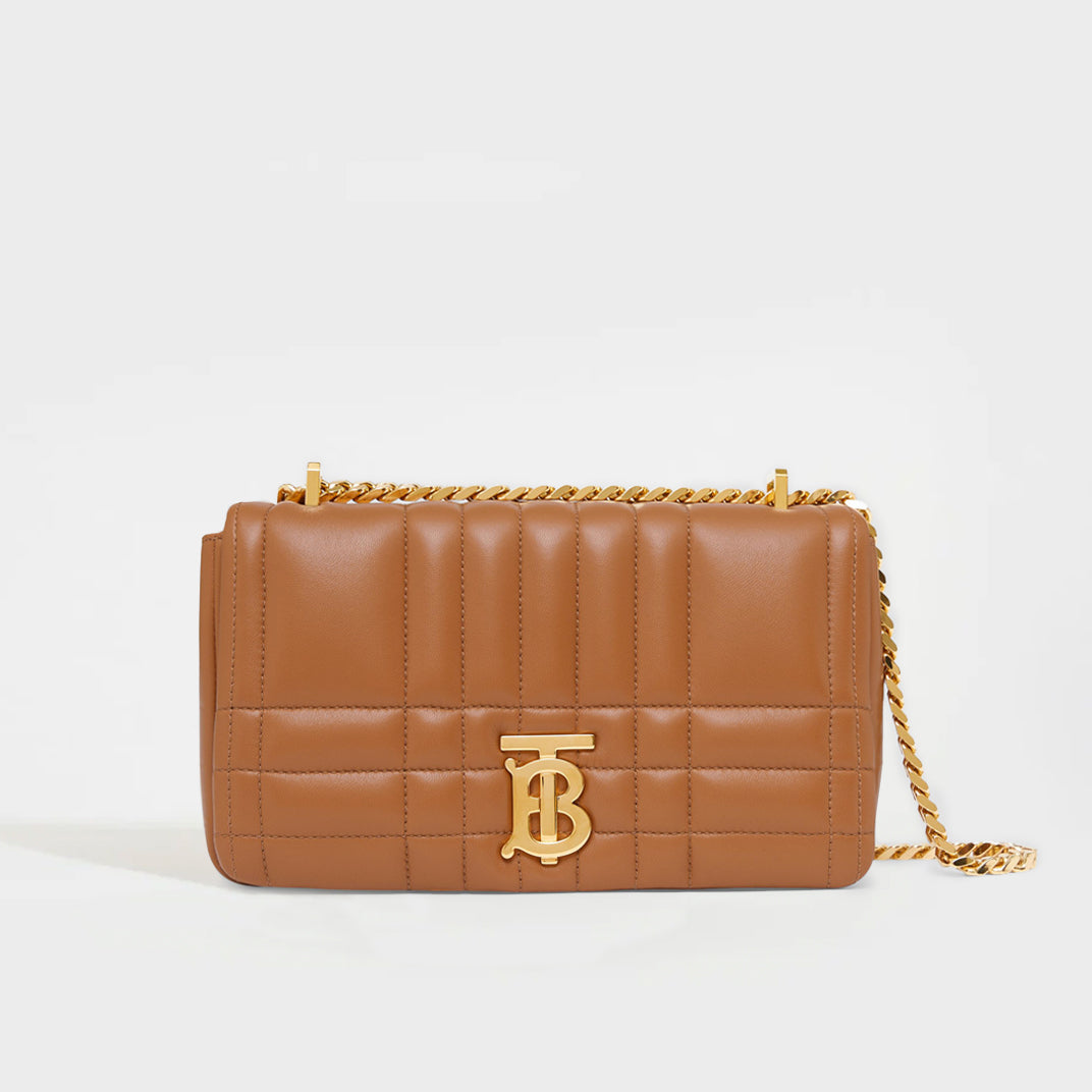 Small Quilted Lola Bag in Maple Brown [ReSale]