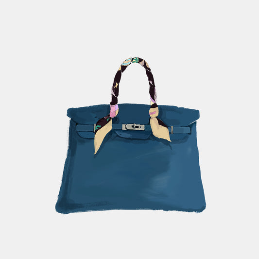 Togo Birkin 35 2003 in Blue Jean