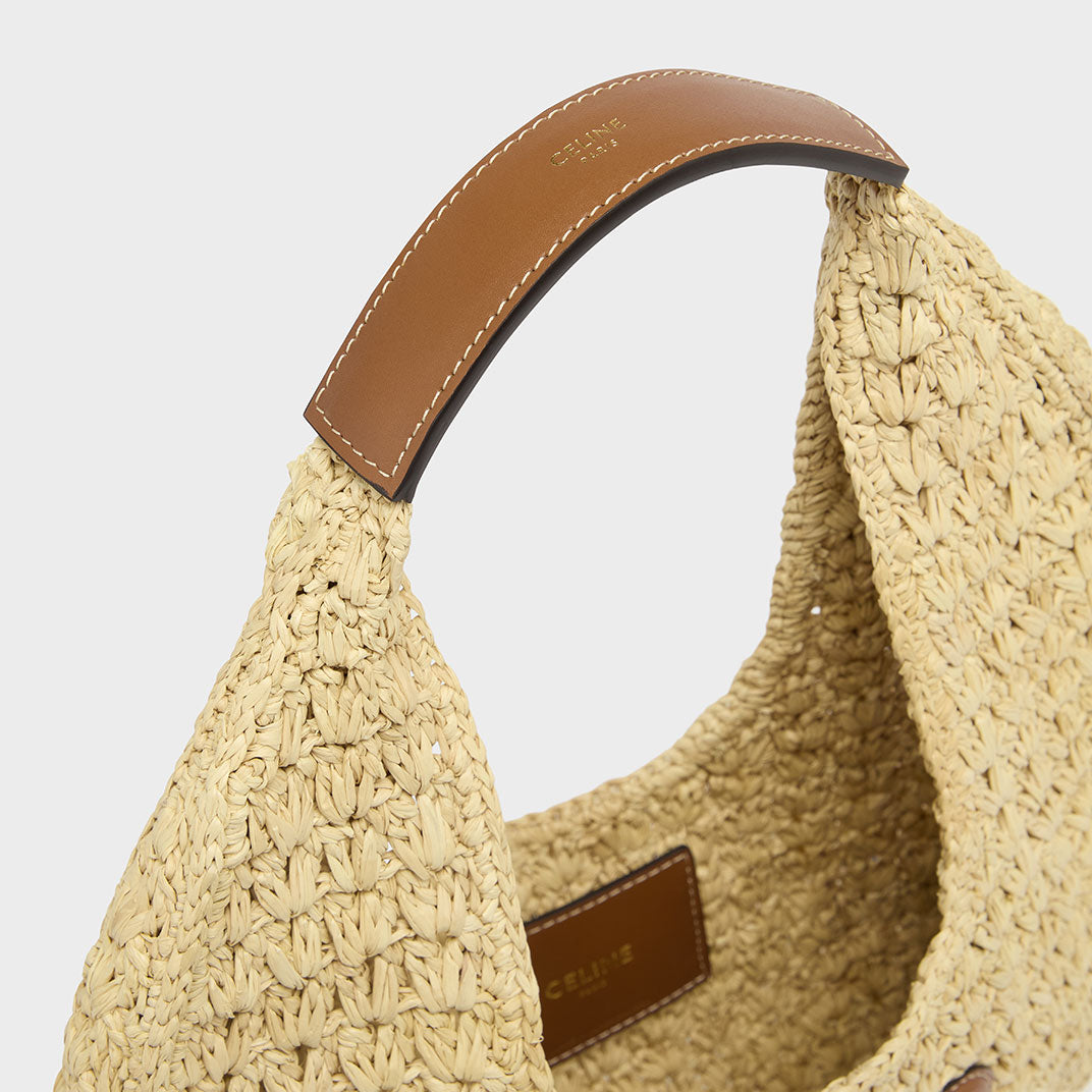 Classic Panier Hobo Bag in Raffia