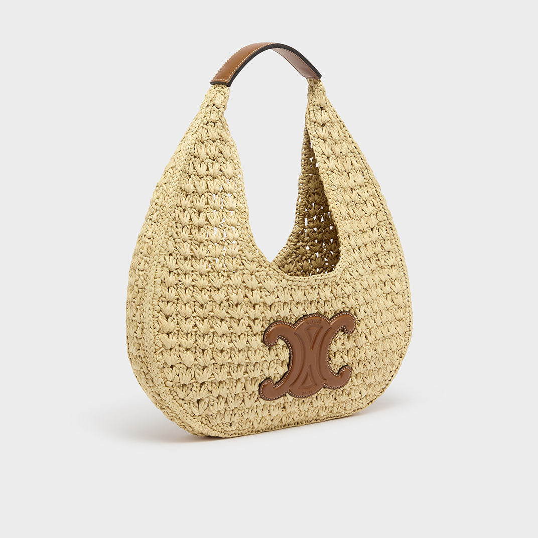 Classic Panier Hobo Bag in Raffia