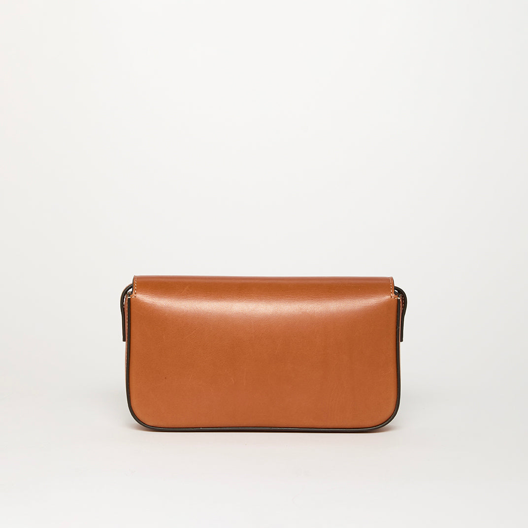 Small Triomphe Claude Shoulder Bag in Brown