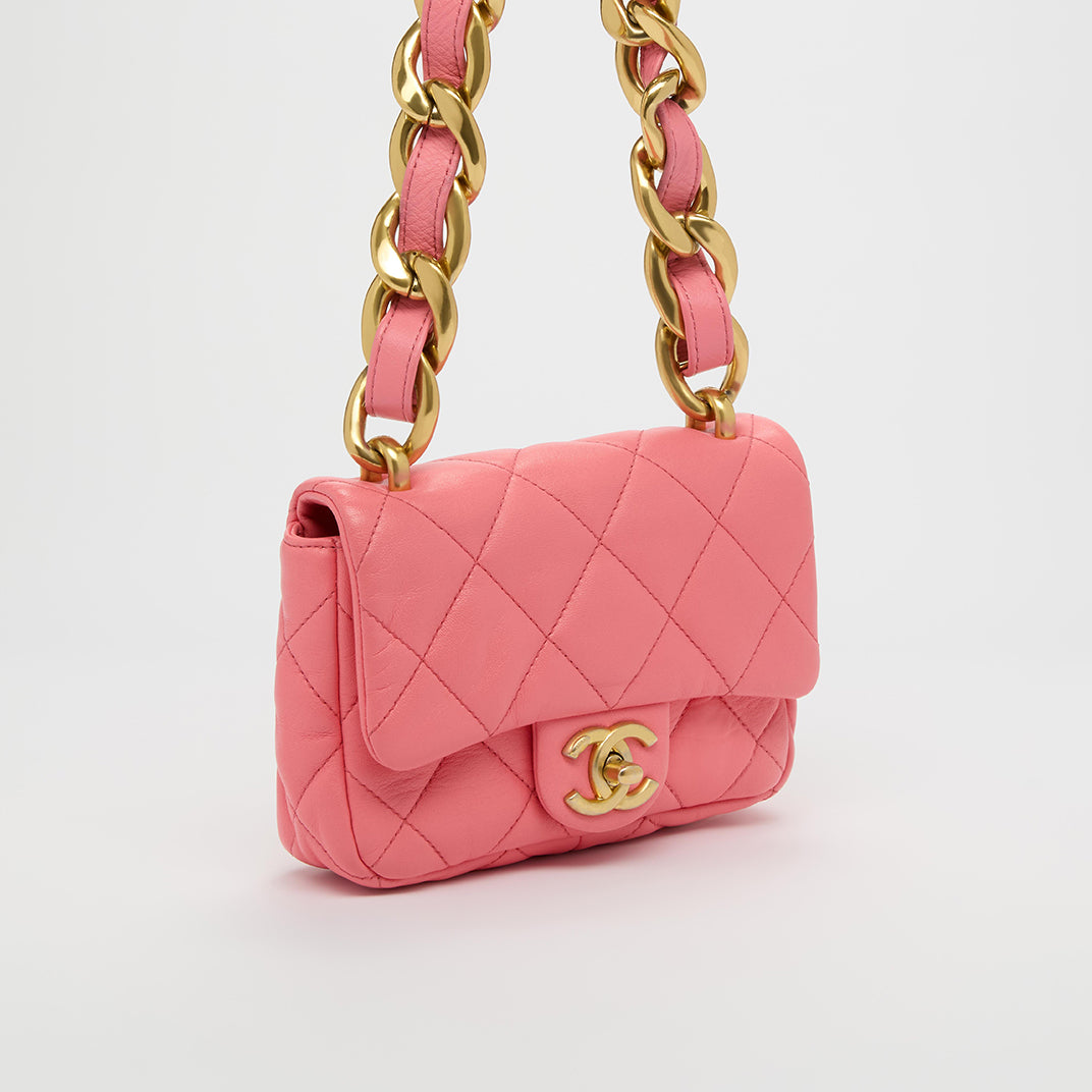 CC Funky Town Mini Lambskin Bag in Pink