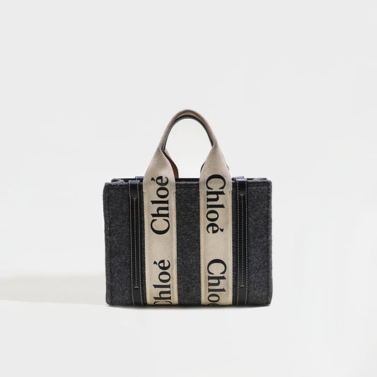 Small Woody Tote Bag in Grey [ReSale]