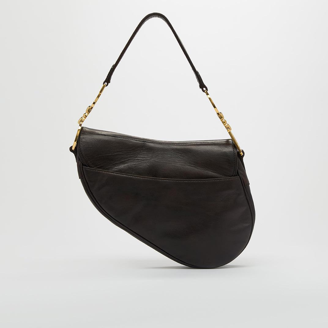 Saddle Bag in Dark Brown Leather