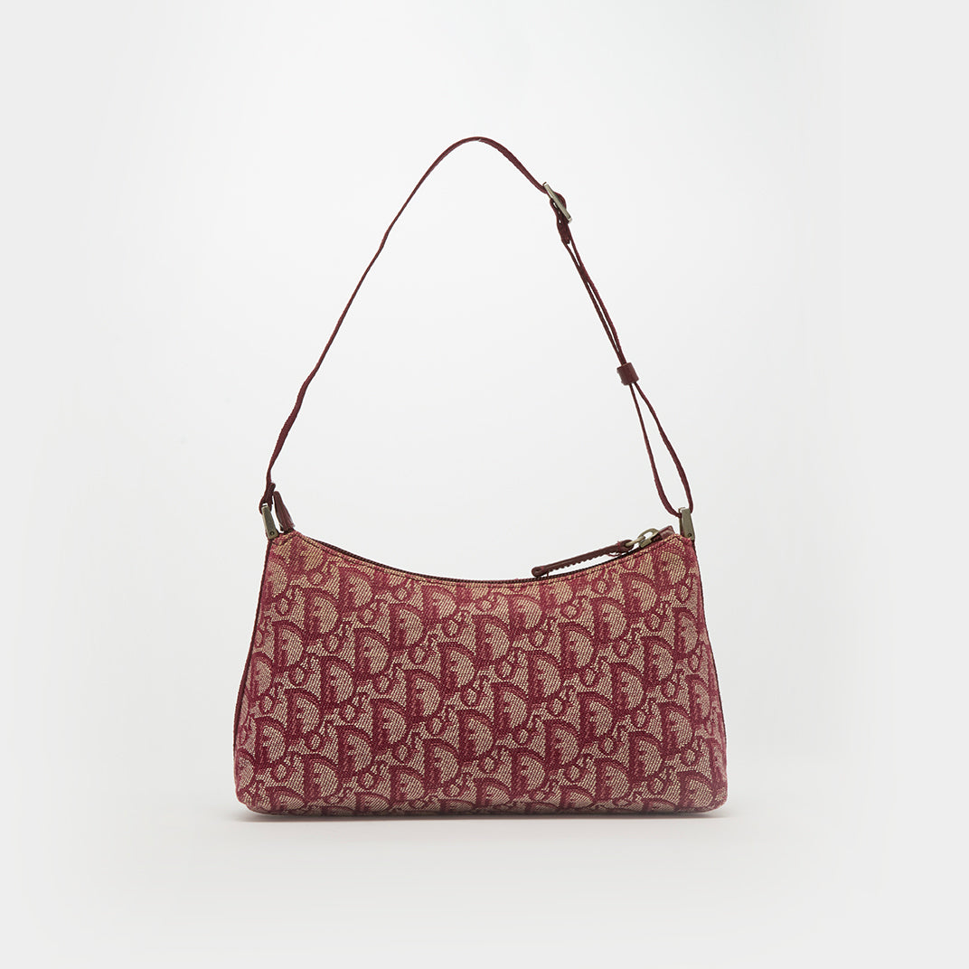 CHRISTIAN DIOR Monogram Shoulder Bag in Red COCOON