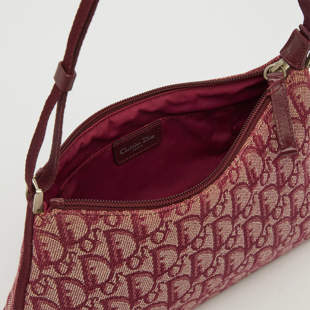 Monogram Shoulder Bag in Red