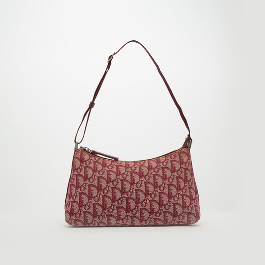 Monogram Shoulder Bag in Red