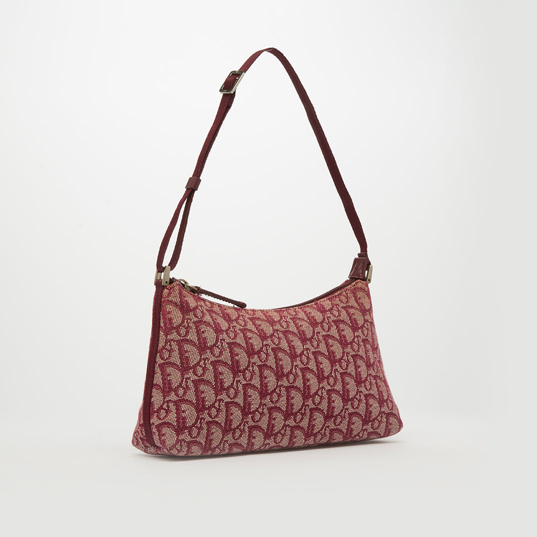 Monogram Shoulder Bag in Red