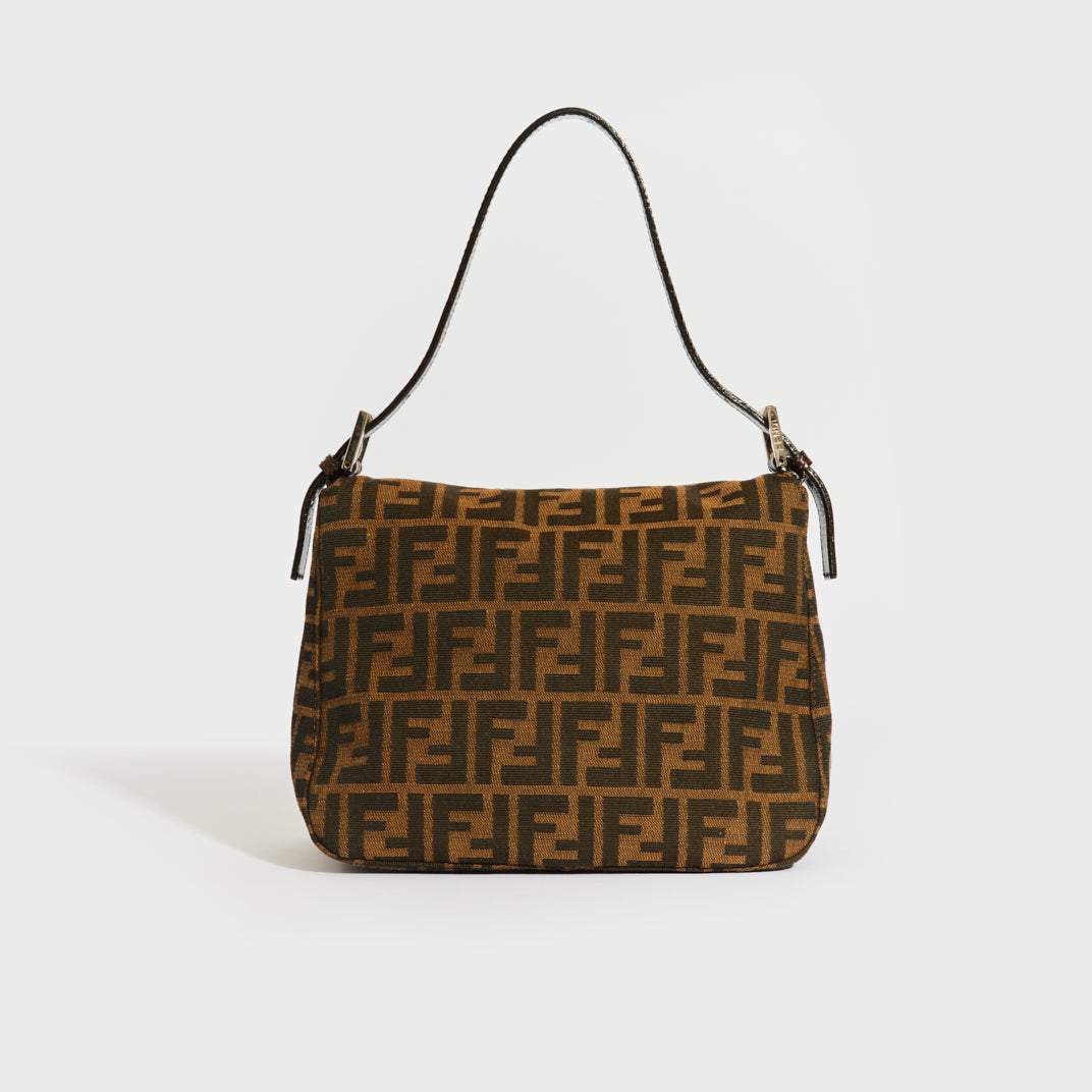 FENDI Mamma Zucca Baguette Shoulder Bag COCOON