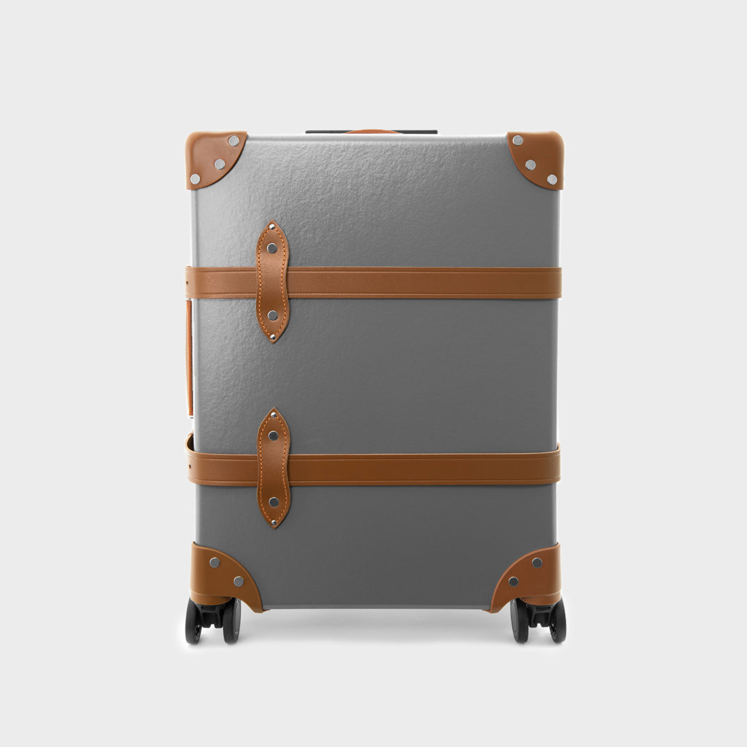 Centenary Carry-On Case in Grey with Caramel