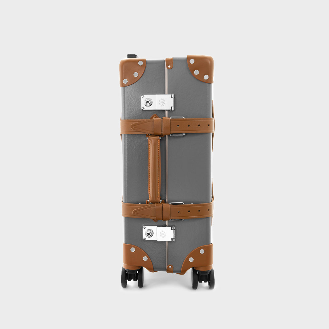 Centenary Carry-On Case in Grey with Caramel