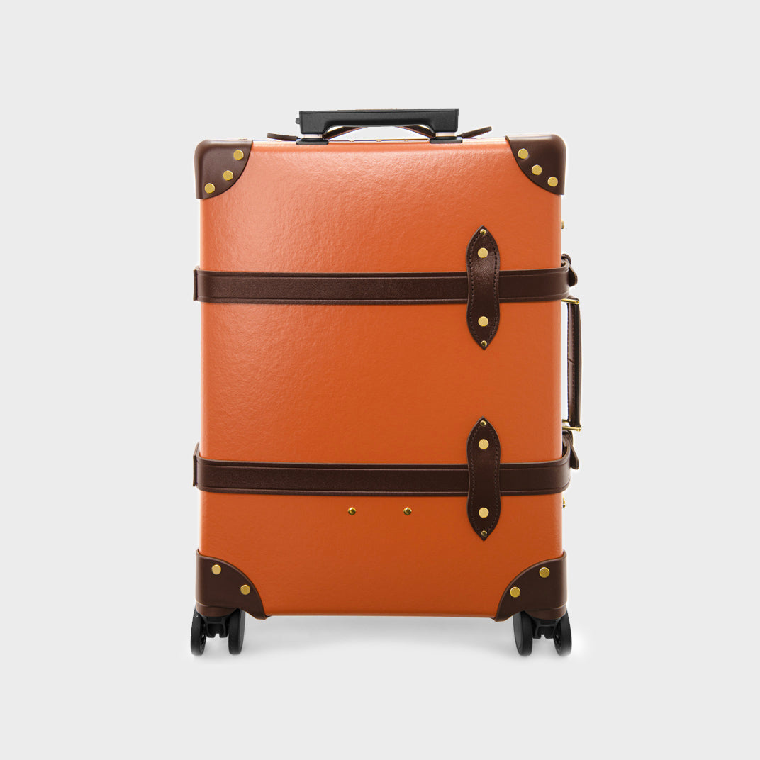 Centenary Carry-On Case in Orange with Brown