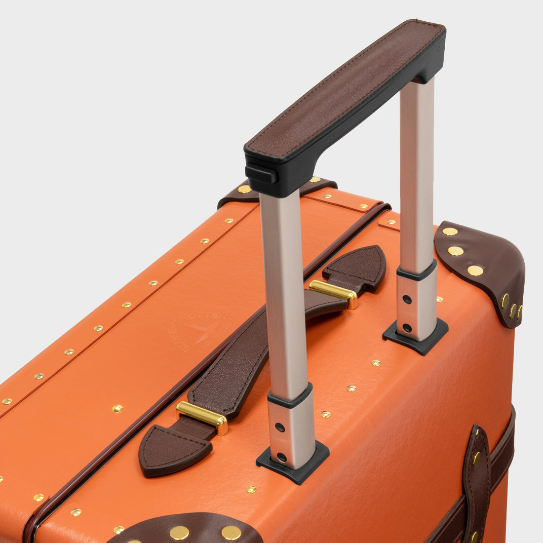 Centenary Carry-On Case in Orange with Brown