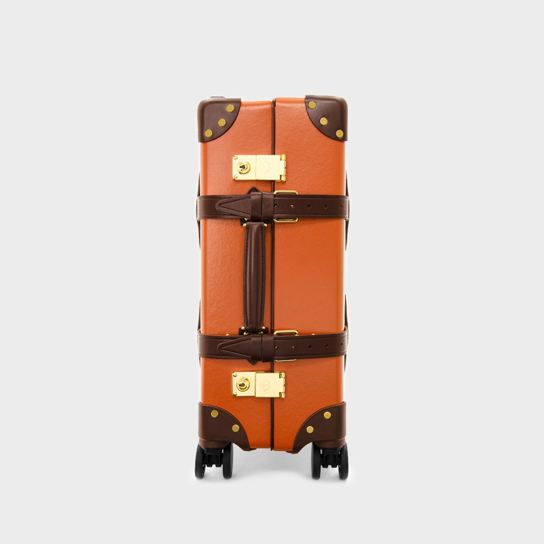 Centenary Carry-On Case in Orange with Brown