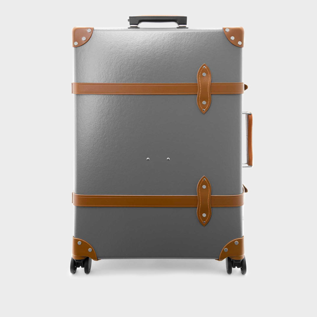 Centenary Large Check-In Case in Grey with Caramel